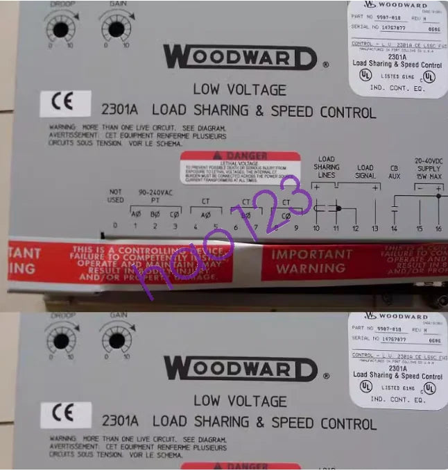 1PCS Woodward 9907-018 2301A Speed Control Board - WOODWARD [2]