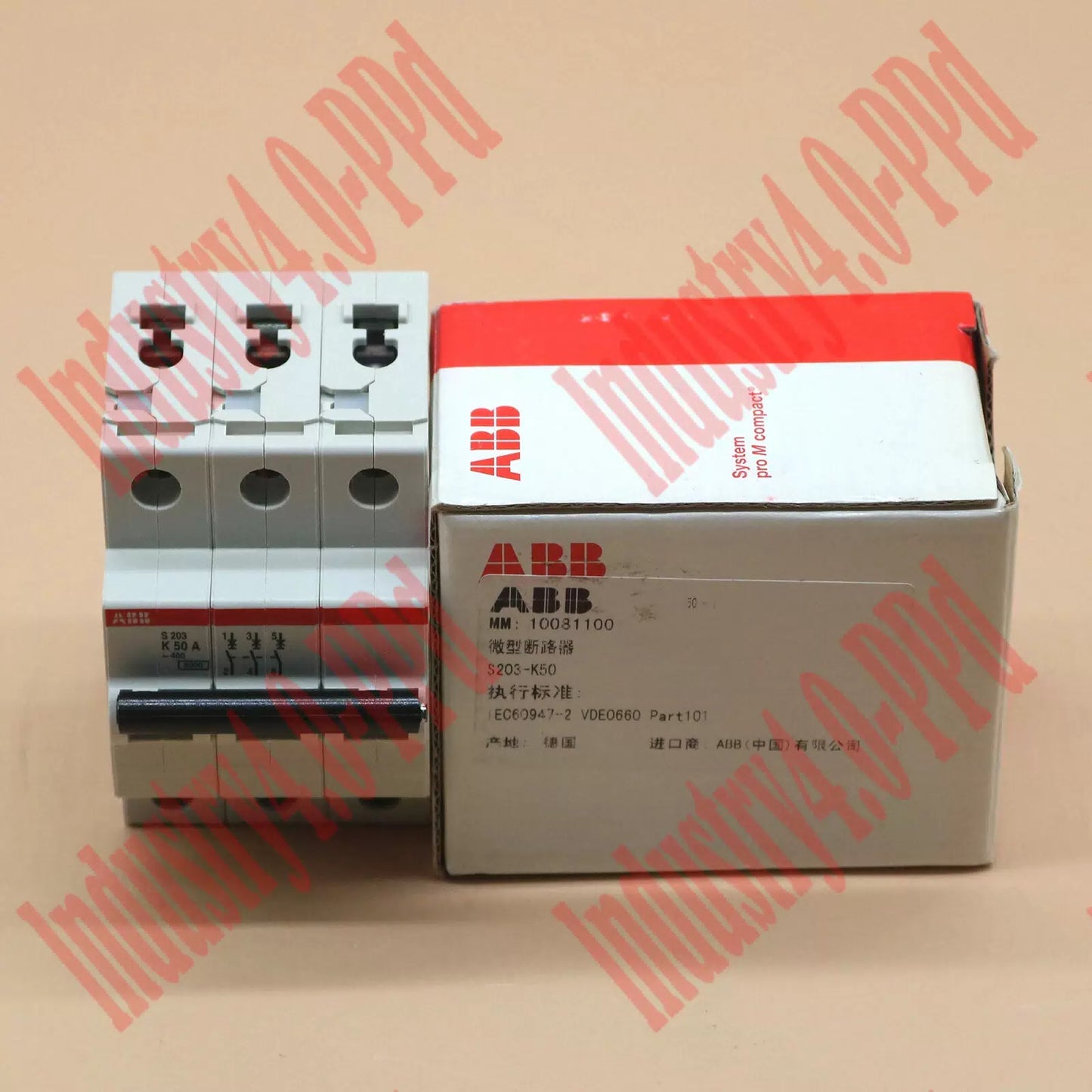 1PC ABB S203-K50 3P K 50A Miniature Circuit Breaker Free ship #YP1 #C [2]
