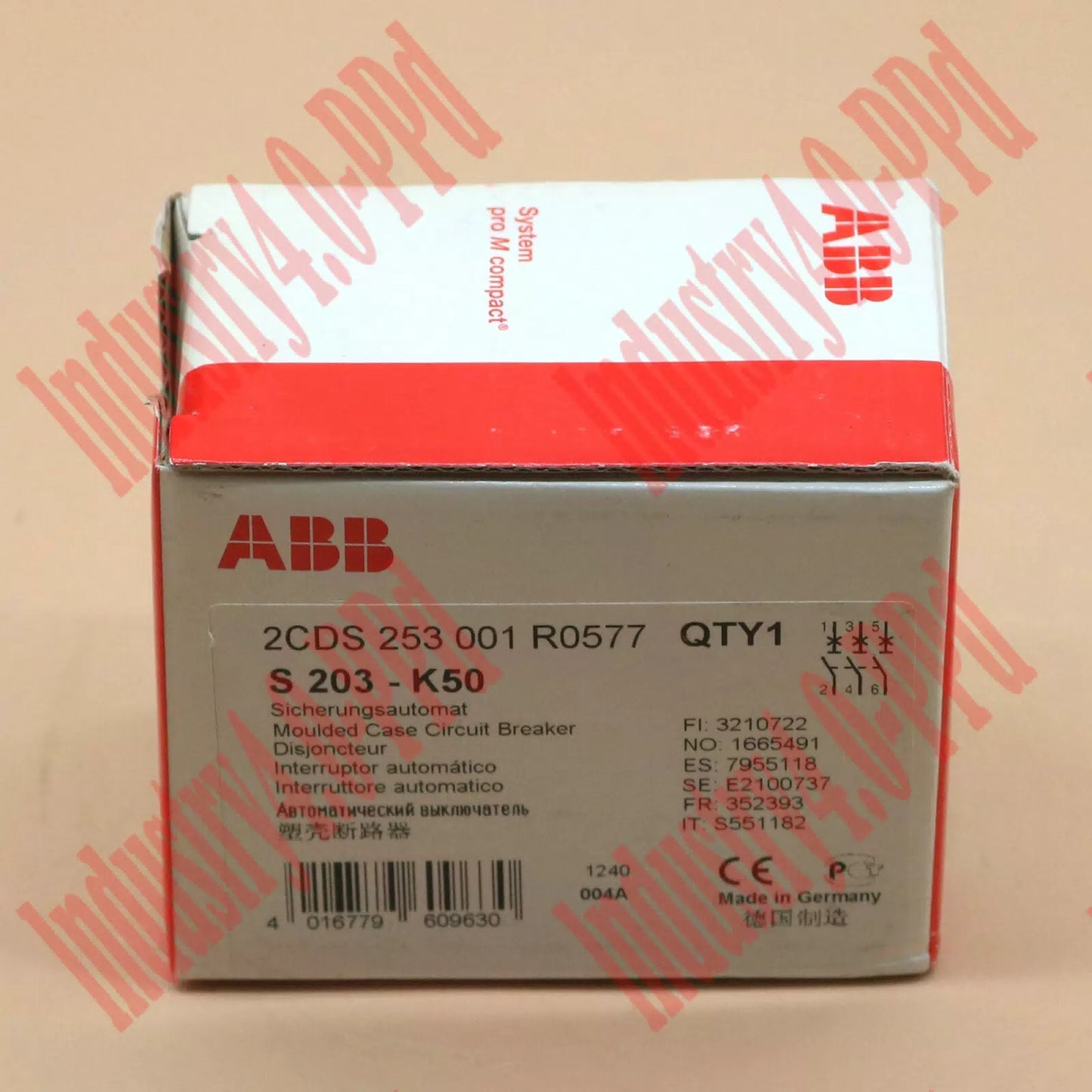 1PC ABB S203-K50 3P K 50A Miniature Circuit Breaker Free ship #YP1 #C [3]