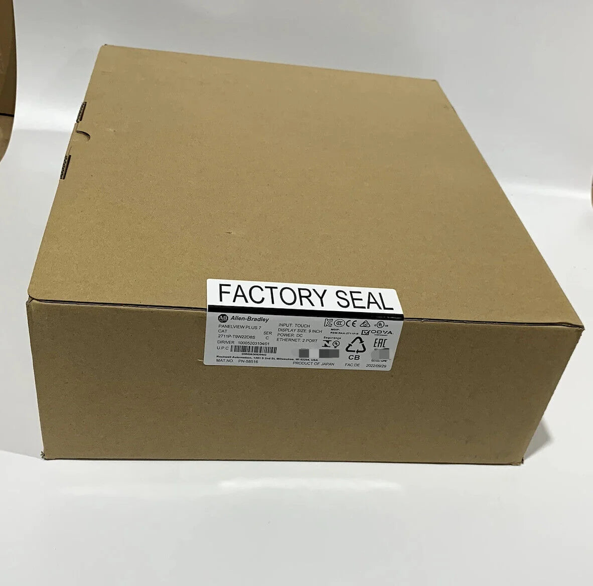1PC ALLEN BRADLEY 2711P-T9W22D8S: Sealed Unit with T9W22D8S Features - ALLEN BRADLEY [5]
