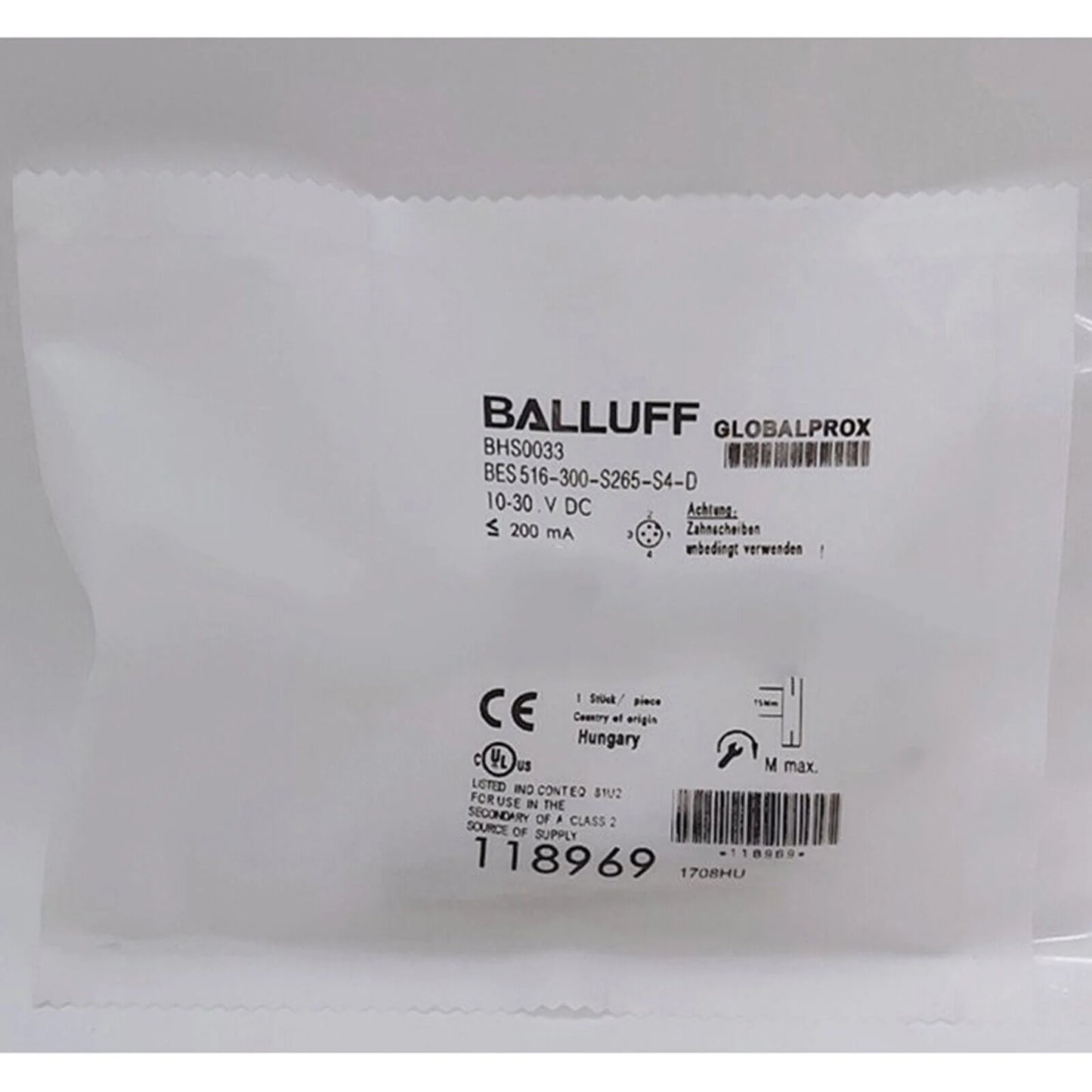 1PC BALLUFF Proximity sensor BES 516-300-S265-S4-D - BALLUFF [3]