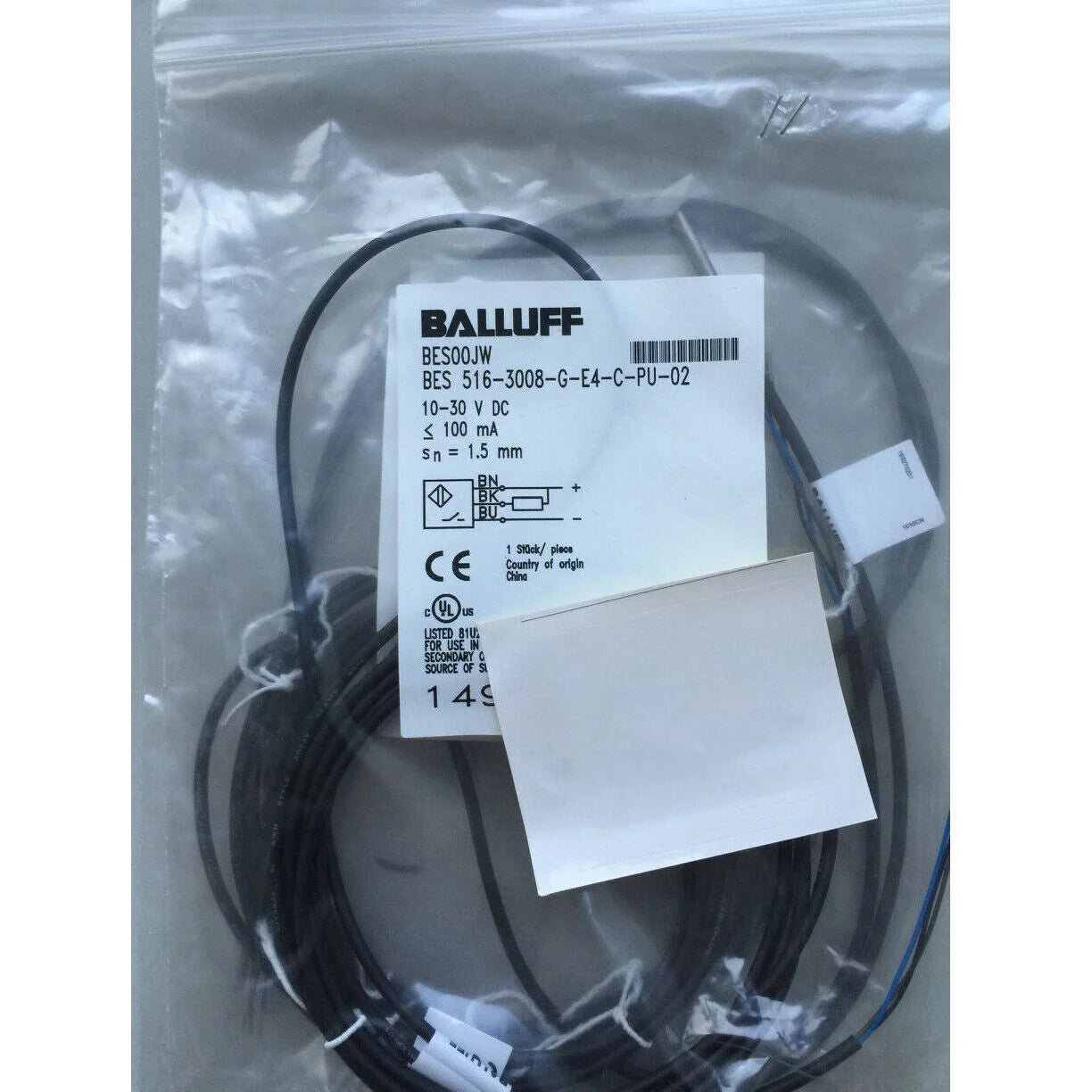 1PC Balluff Proximity Switch BES 516-3008 - BALLUFF [1]