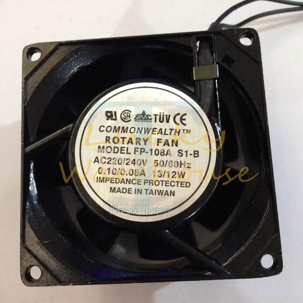 1PC Cooling Fan, 220 / 240VAC 50 / 60Hz 2 wire FP-108A S1-B Rotary~ [1]