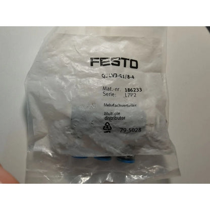 1PC FESTO Multiple Distributor Connectors QSLV3-G1/8-4 Fast - FESTO [1]