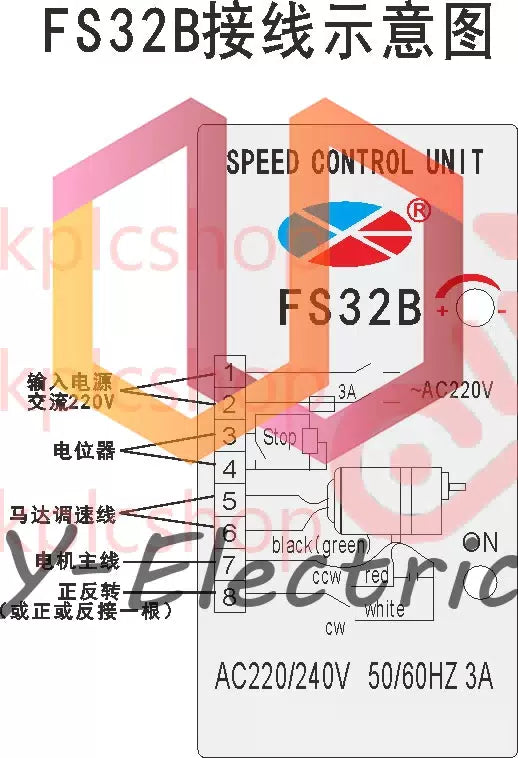 1PC FS32B Separate governor AC motor controller SS-32 governor AC220V [8]
