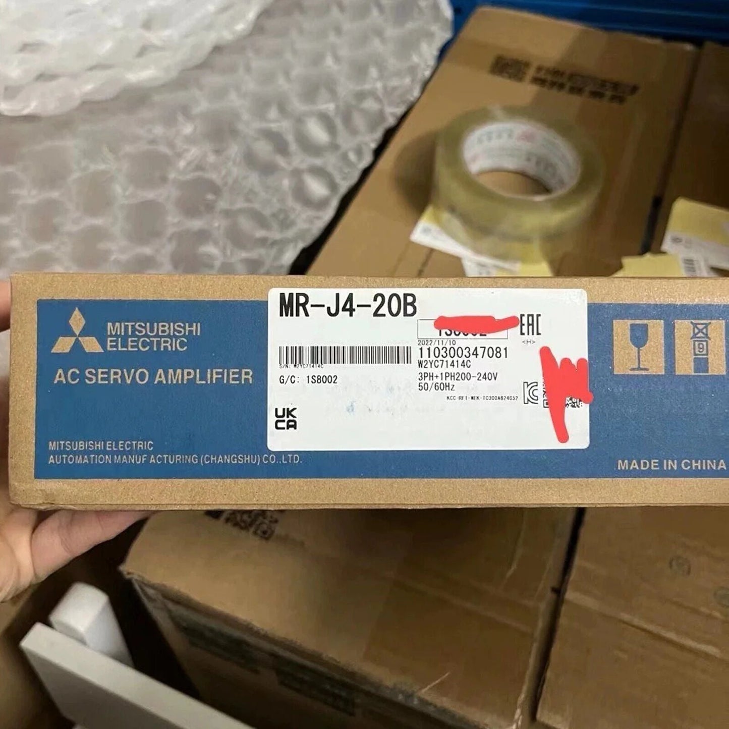1PC MR-J4-20B Servo Drive - MITSUBISHI [1]