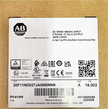 1PC NEW 20F11ND027JA Factory Sealed 480V 20HP - KOEED [2]