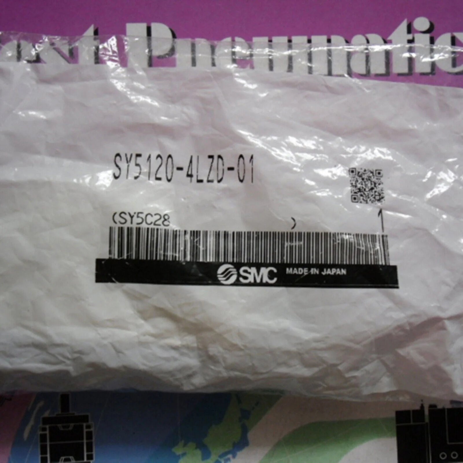 1PC SMC SY5120-4LZD-01 Solenoid Valve Stock - SMC [3]