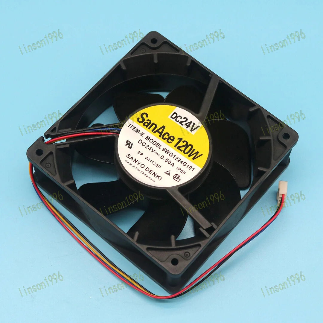 1PC Sanyo Cooling Fan 9WG1224G101 San Ace120W 24V 0.50A - SANYO [3]