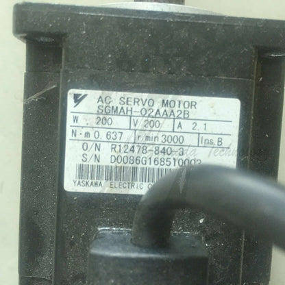 1PC Used Yaskawa servo motor SGMAH-02AAA2B Tested In Good Condition - YASKAWA [1]