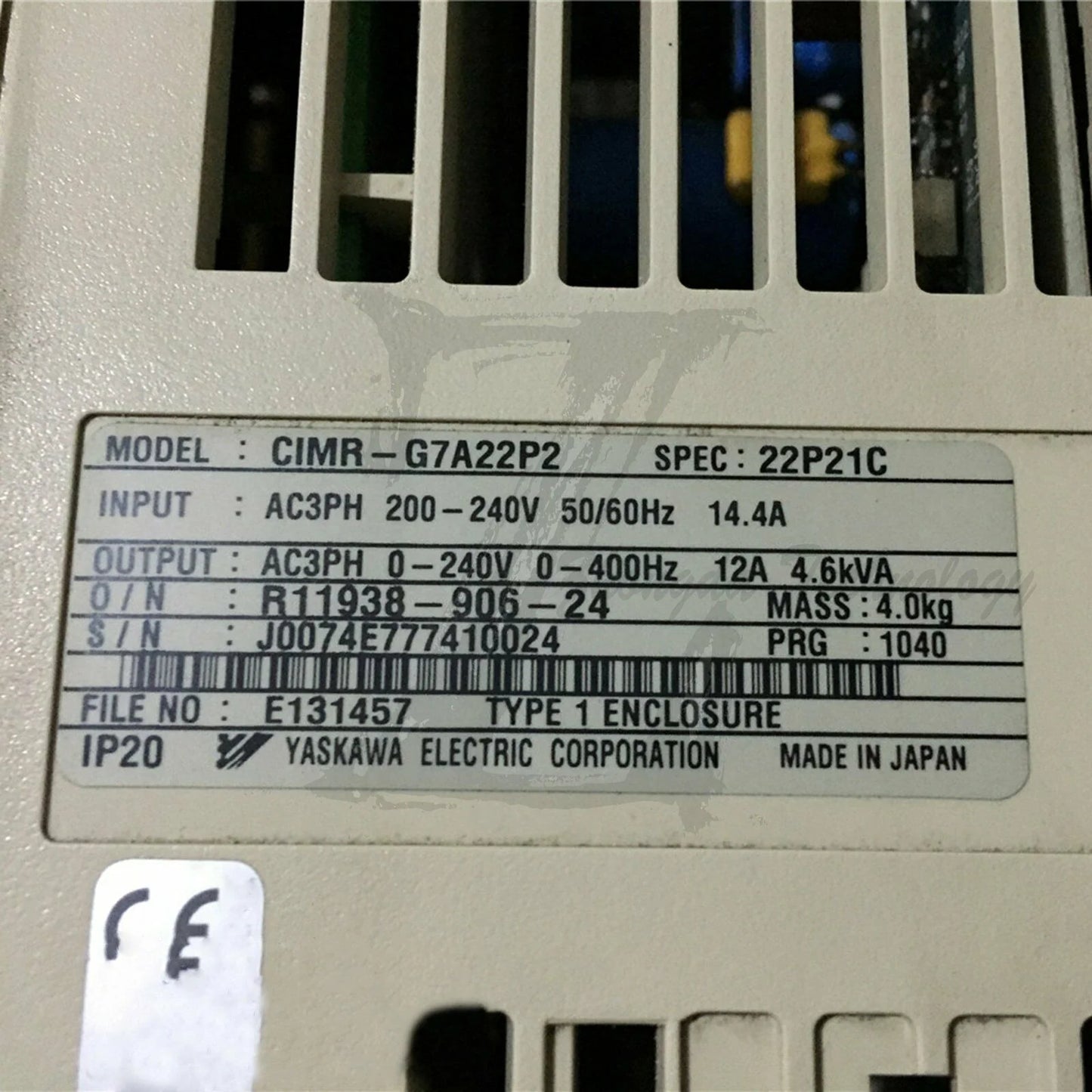 1PC Used Yasukawa frequency converter CIMR-G7A22P2 Tested In Good Condition - YASKAWA [2]
