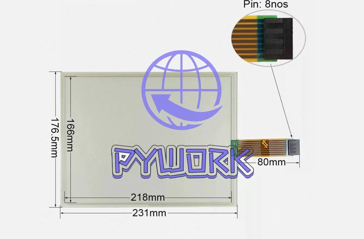 1Pc Touch Screen for 2711P-RDT10C Panel Glass Digitizer with Protective Film [1]
