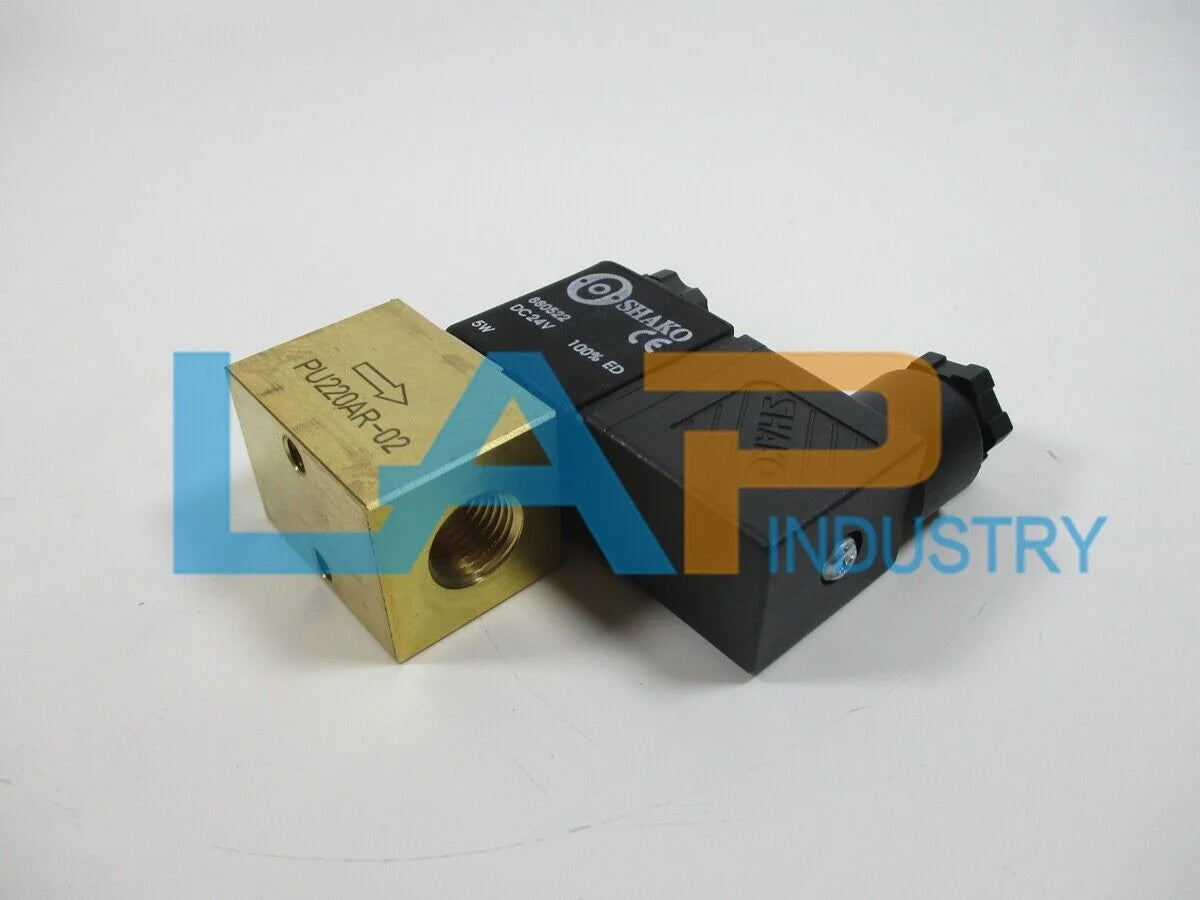 1Pcs SHAKO Solenoid Valve PU220AR-02 DC24V - SHAKO [3]