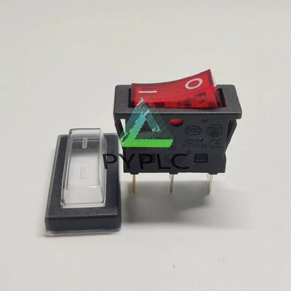 1X Red Lamp Switch Maintained 30A 125/250VAC T85/55 JD03-F1 3 Pins 2 Positions [2]