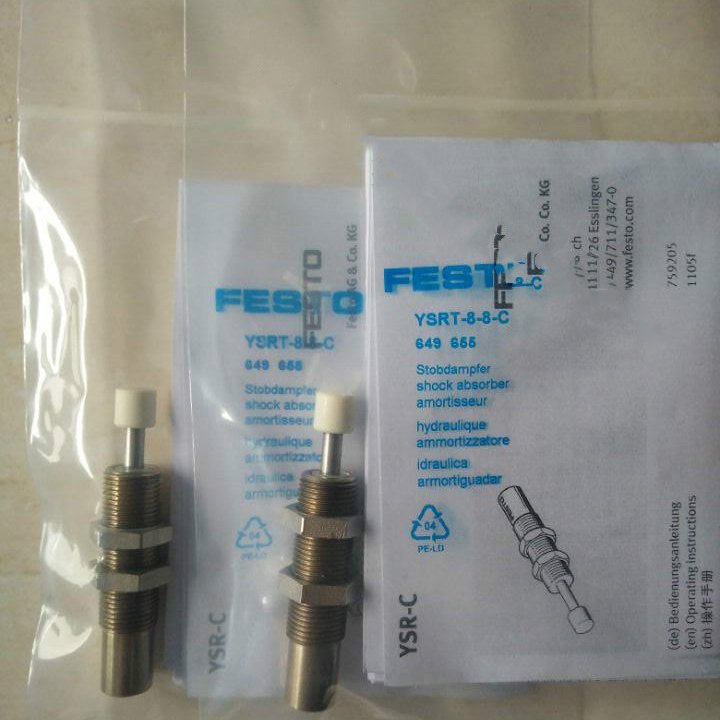 FESTO INDUSTRIAL GMBH Hydraulic Buffer YSRT-8-8-C 649655 ONE YEAR - FESTO INDUSTRIAL GMBH