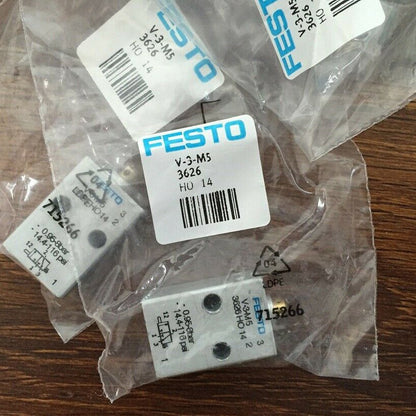 FESTO Direct Acting Round Head Valve V-3-M5 3626 - FESTO
