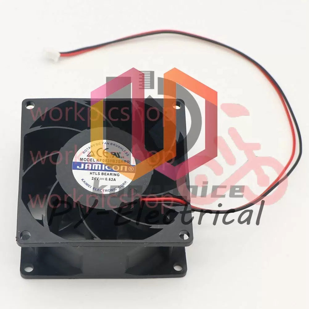 1 PCS JAMICON Fan KF0838B2SRPR DC24V 0.62A 8CM 8038 2 wire cooling fan [3]