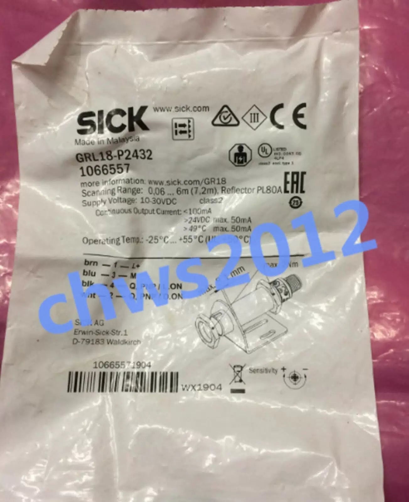 1 PCS SICK proximity switch 1066557 GRL18-P2432 #C [1]