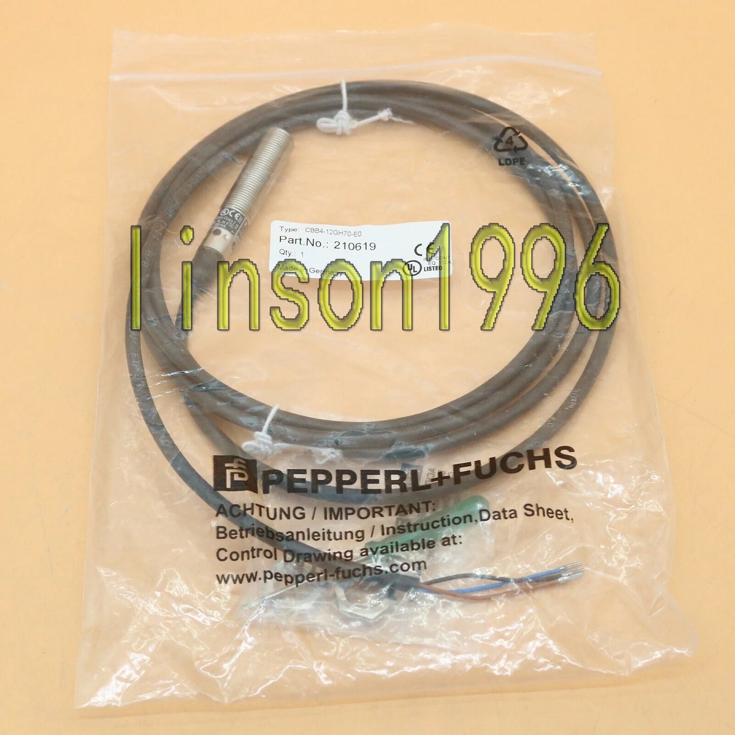 1-PC Pepperl+Fuchs CBB4-12GH70-E0 Induktiver Sensor - PEPPERL+FUCHS [4]