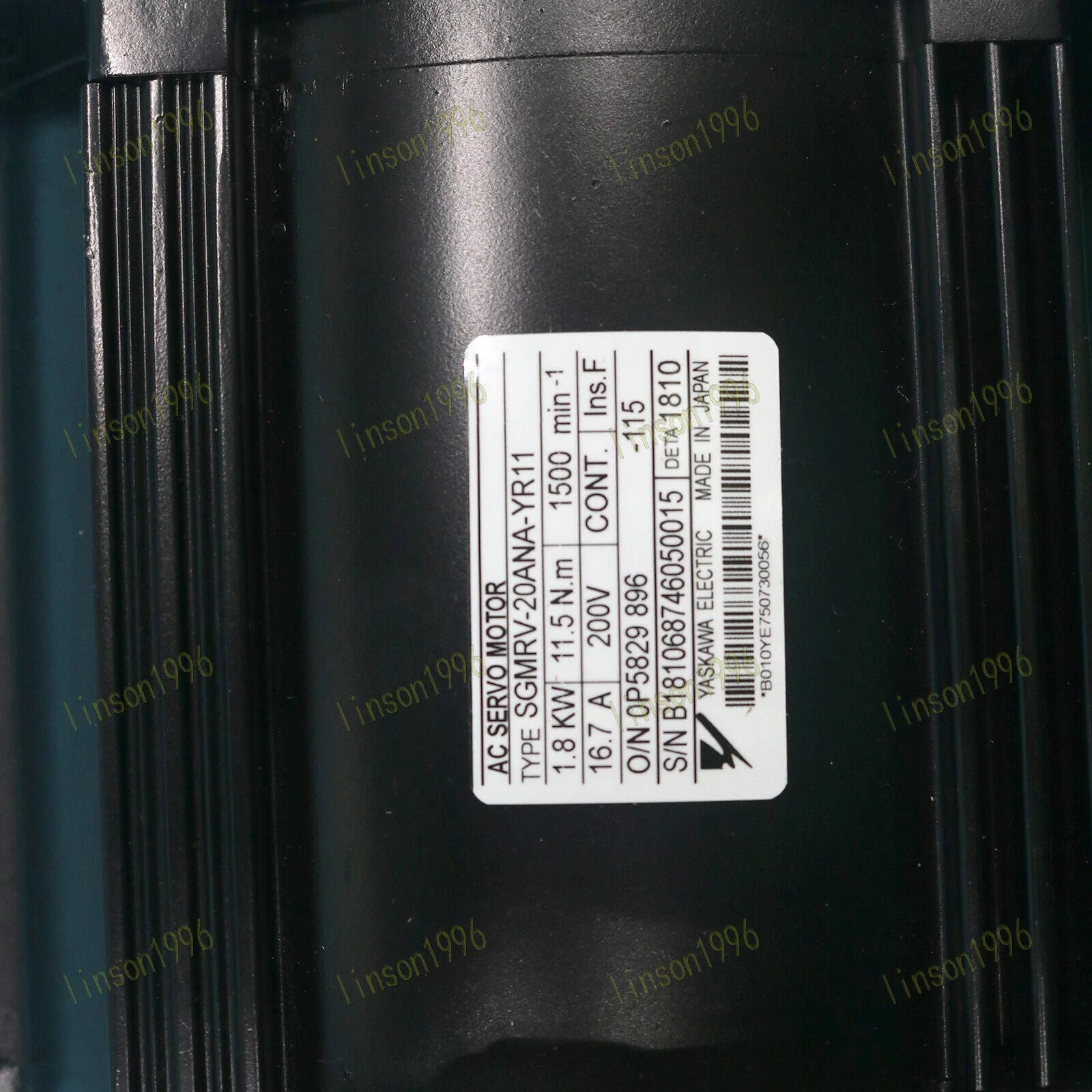 1-PC Yaskawa SGMRV-20ANA-YR11 AC Servo Motor with 1-Year Warranty - YASKAWA [4]