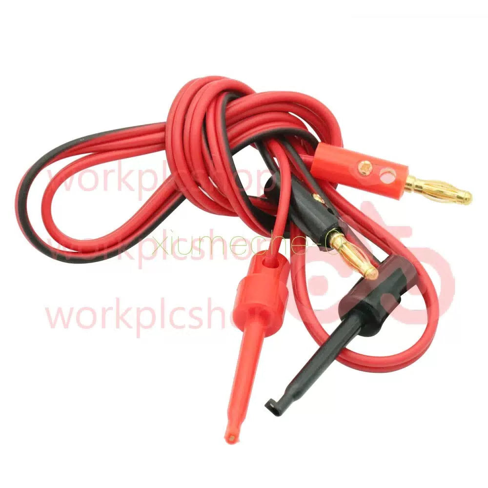 1 Pair Small Test Hook Clip to Banana Plug for Multimeter Test Lead Cable [1]