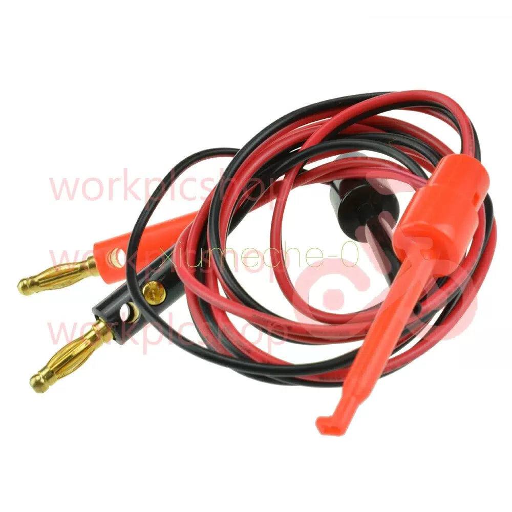 1 Pair Small Test Hook Clip to Banana Plug for Multimeter Test Lead Cable [4]