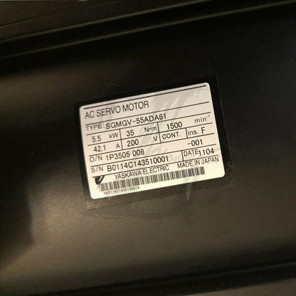 1pc new SGMGV-55ADA61 Yaskawa 5.5KW servo motor - YASKAWA