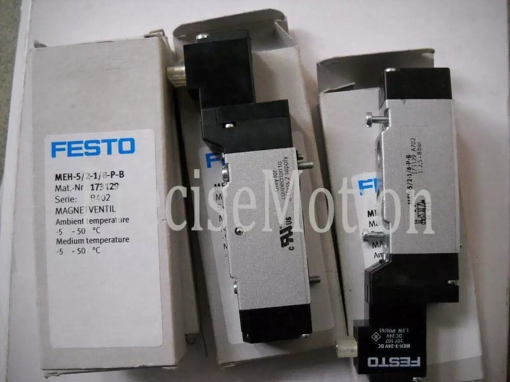 1pc Solenoid Valve One MEH5/21/8PB MEH-5/2-1/8-P-B 173129 Fast delivery [1]