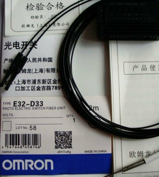1pcs New In Box E32-D33 Omron Photo Sensor Fiber Cable - OMRON