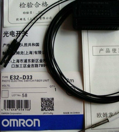 1pcs New In Box E32-D33 Omron Photo Sensor Fiber Cable - OMRON