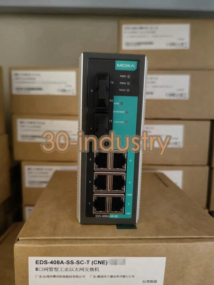 1pcs Brand New MOXA Ethernet Switch EDS-408A-SS-SC-T - KOEED [1]