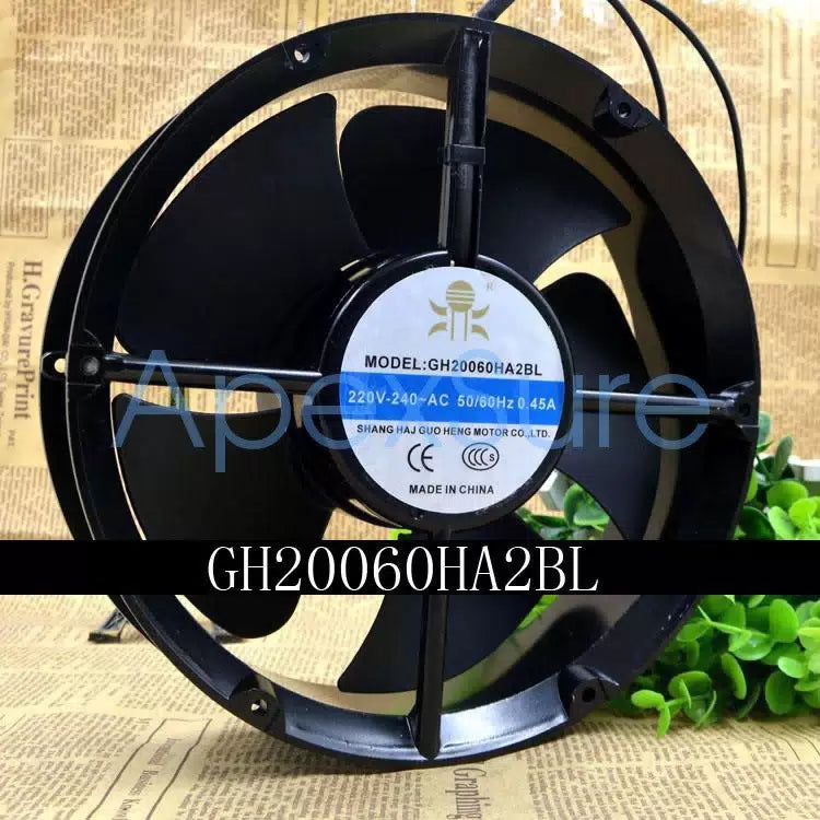 1pcs GH20060HA2BL chassis cooling fan 20cm AC 220V ball bearing axial fan [1]