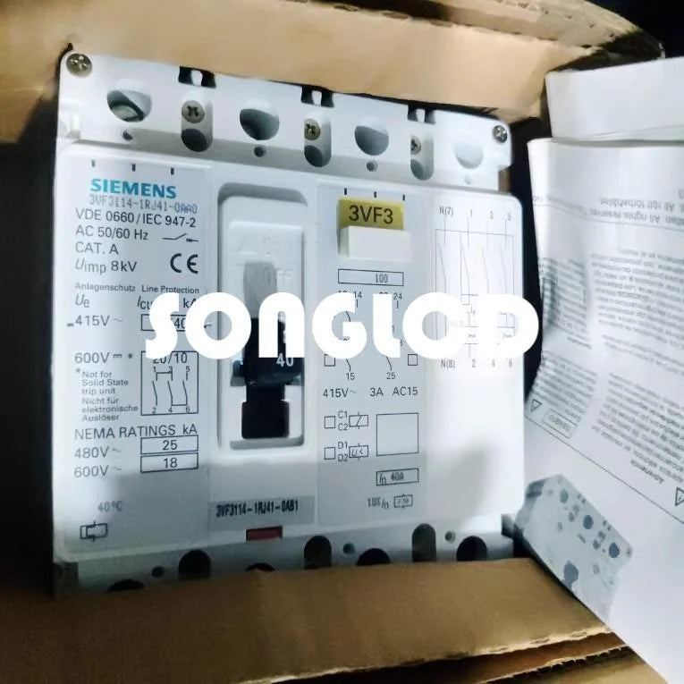 1pcs New 3VF3114-1RJ41-0AA0 Circuit Breaker 4P 40A - SCHNEIDER ELECTRIC [2]