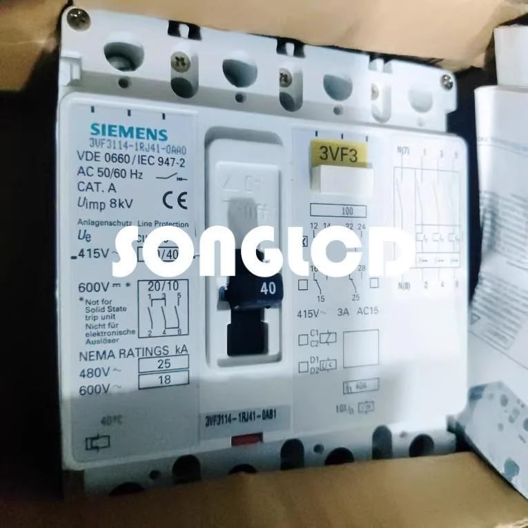 1pcs New 3VF3114-1RJ41-0AA0 Circuit Breaker 4P 40A - SCHNEIDER ELECTRIC [3]