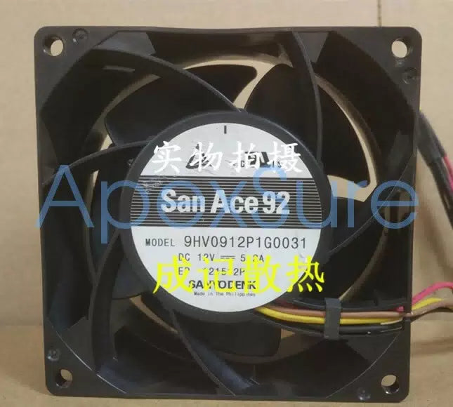 1pcs Sanyo 9HV0912P1G0031 92x38mm 12V fan [1]