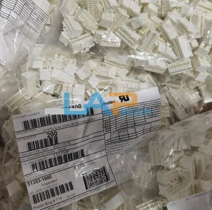 200pcs Molex Connector 51353-1800 18-PIN Rubber Shell - New - MOLEX PRODUCTS [1]