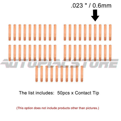 For SNAP-ON FM140 YA212 YA204 TWECO Style Mig Welder Contact tip .023 0.6mm #a