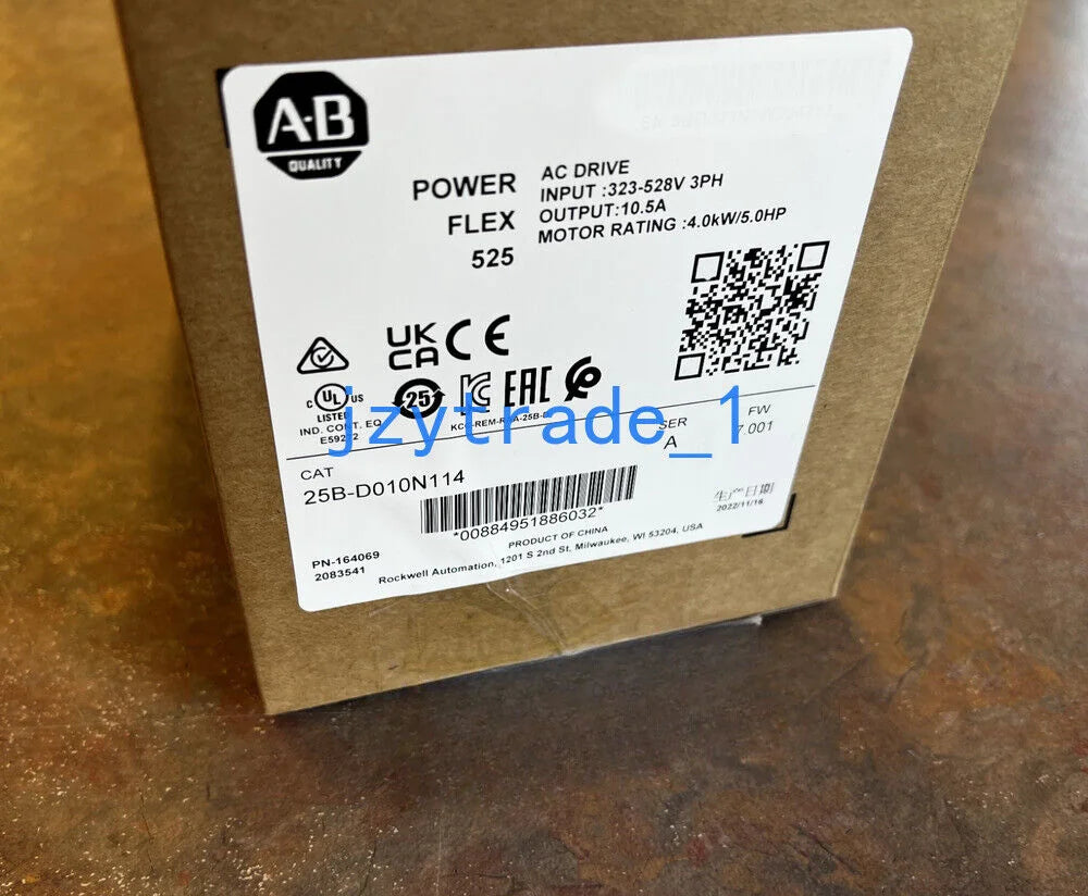 2022 Allen-Bradley 25B-D010N114 Power Flex 525 4kW 5Hp AC Drive Factory Sealed - ALLEN-BRADLEY [1]