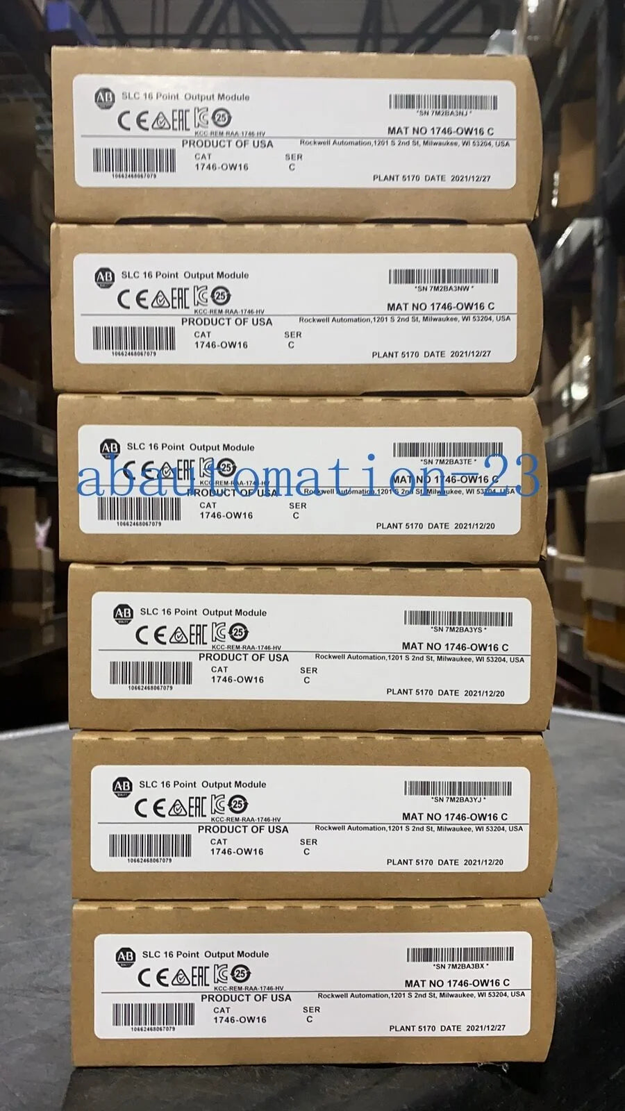 2022 New AB 1746-OW16 SLC500 Ser C Output Module NEW Factory Sealed NJ - AB [1]