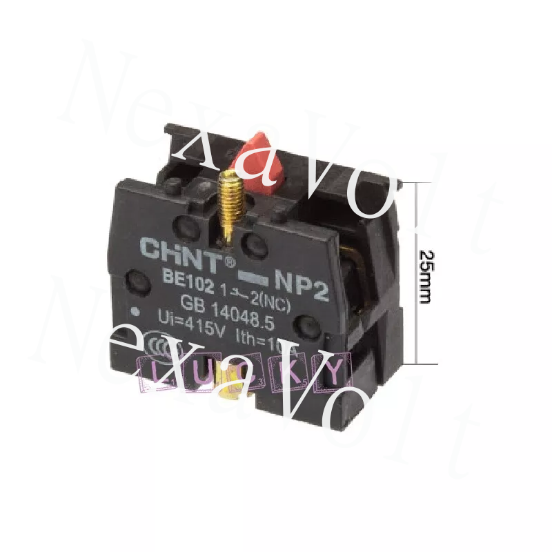 1PC CHNT NP2-BE102 Button Contact Auxiliary Contact 1NC