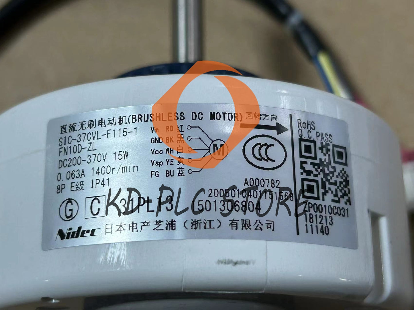 FN10D-ZL SIC-37CVL-F110-1 F115-1 Inverter air conditioner DC motor internal fan