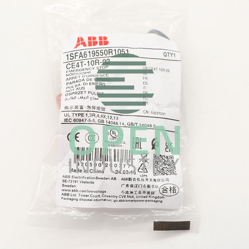 1PCS ABB Push Button CE4T-10R-02
