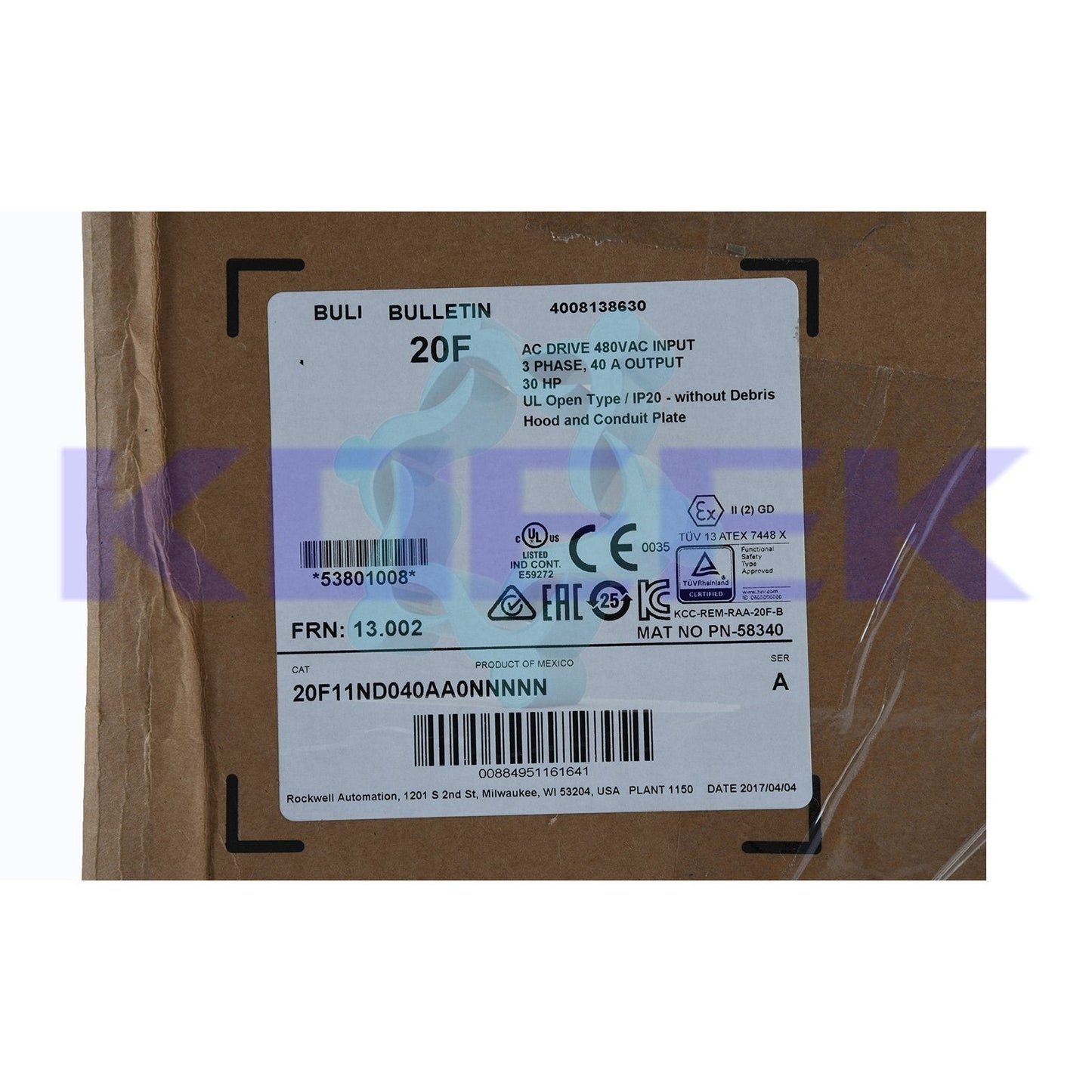 20F11ND040AA0NNNNN - ALLEN-BRADLEY