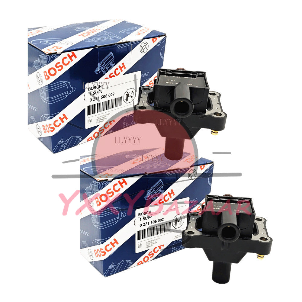 2X Bosch Ignition Coil 0221506002 For Mercedes-Benz 300CE C230 E320 SL320 UF527*