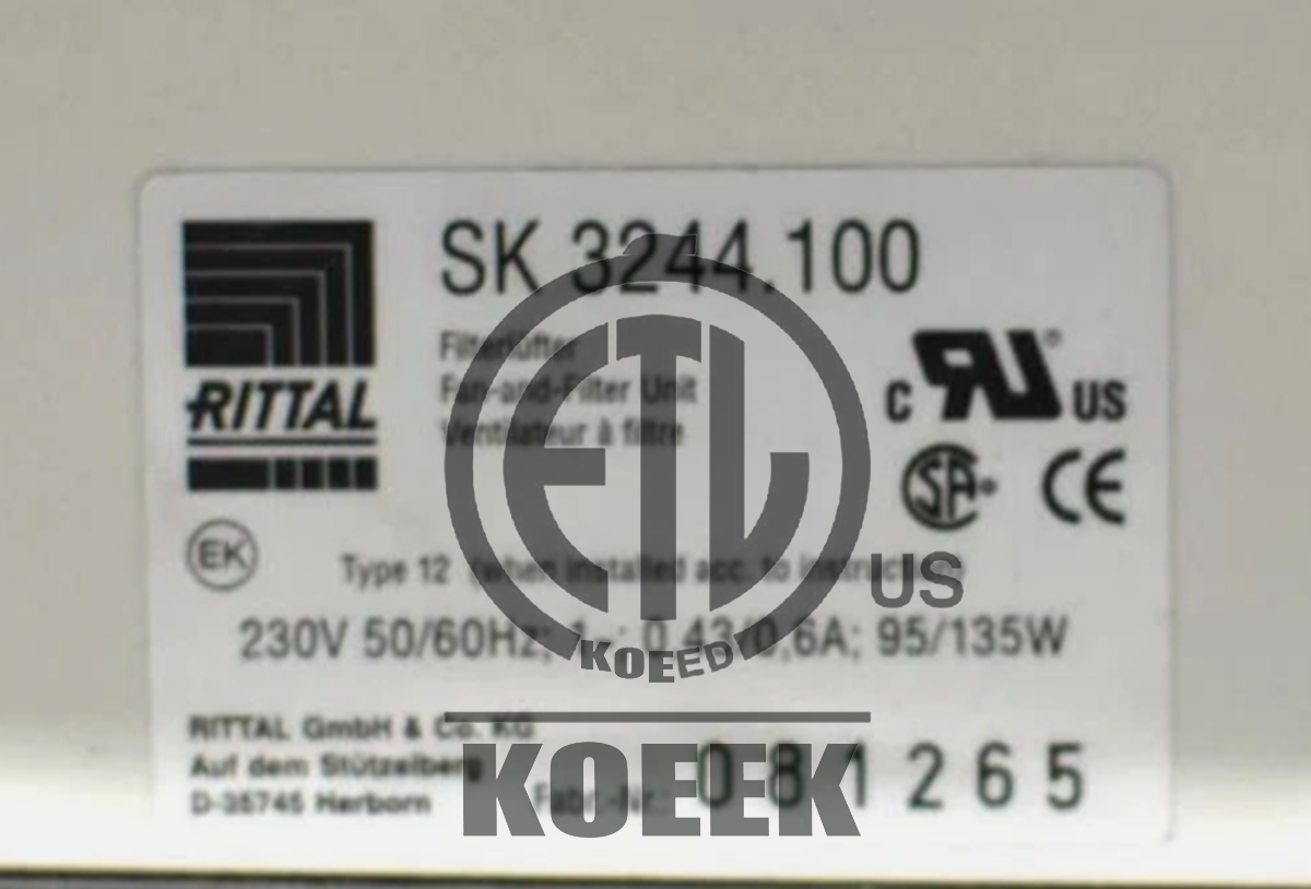 RITTAL SK3244.100 Cabinet Filter Fan 230V #ko