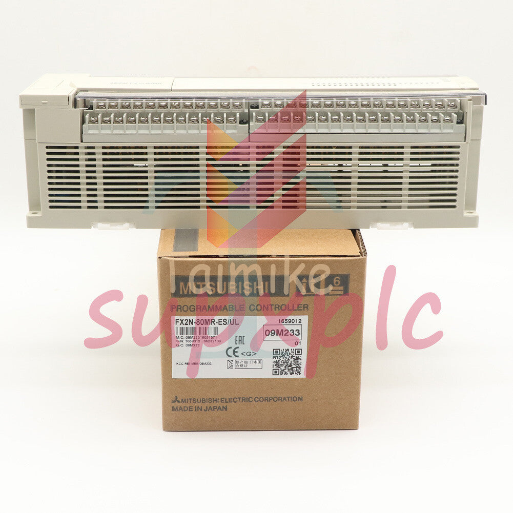 1PC Mitsubishi Melsec PLC FX2N-80MR-ES/UL #S