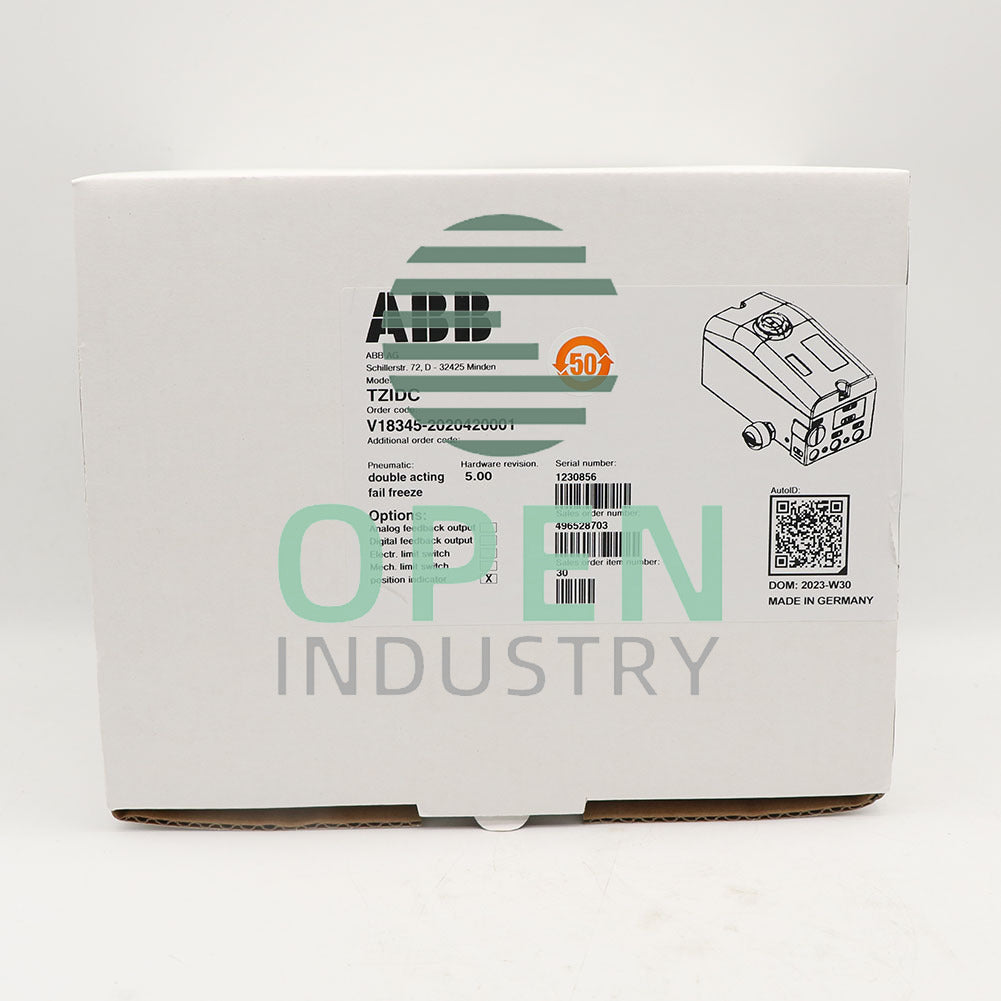1PCS ABB V18345-2020420001 5.00 Valve Positioner 20-90PSI Analog 4-20mA