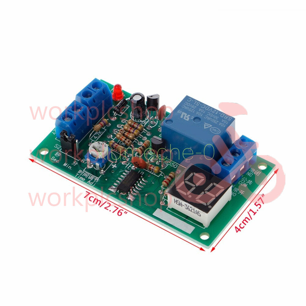 DC 12V LED Display Countdown Timing Timer Delay Turn OFF Relay Switch Module