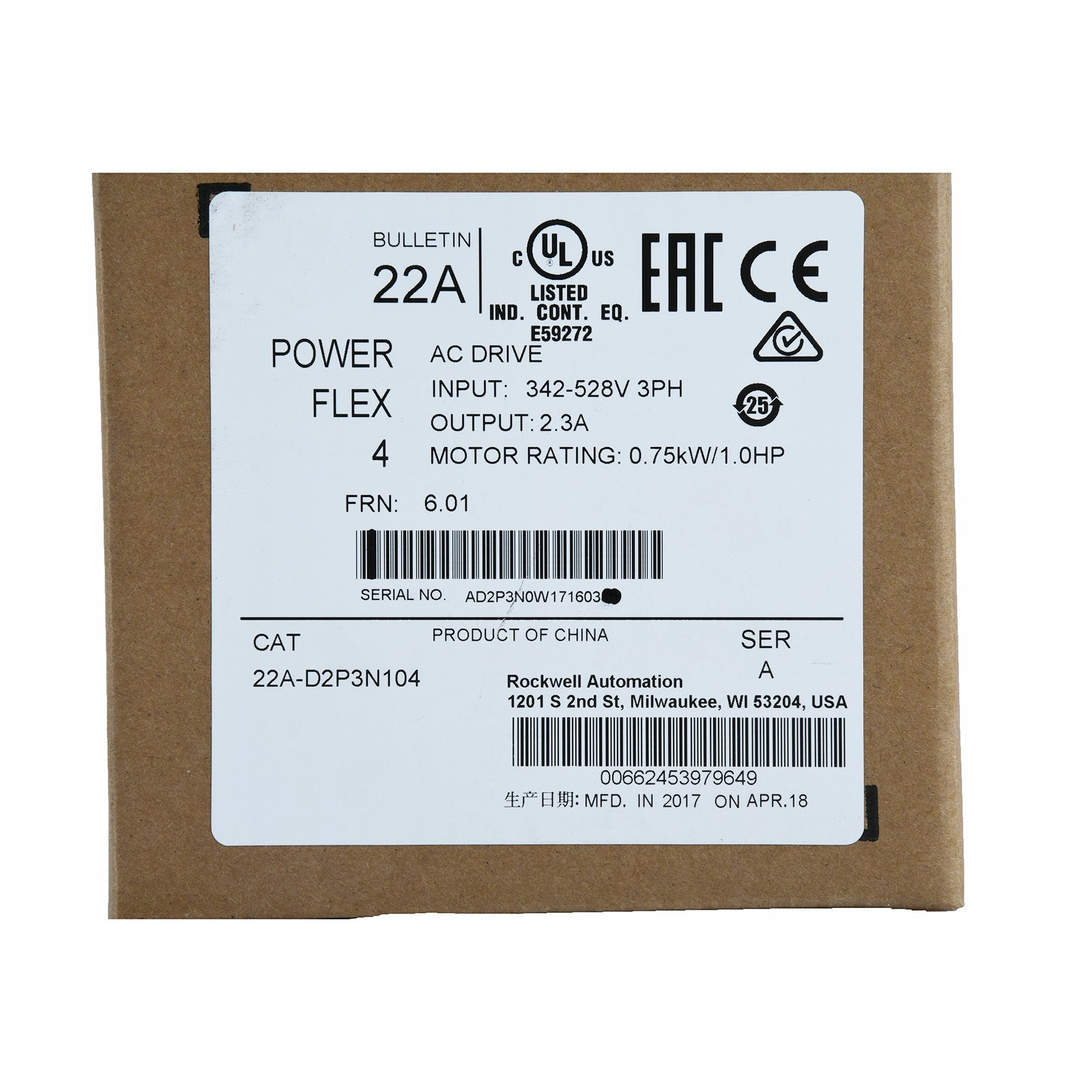 22A-B8P0N104 - ALLEN-BRADLEY