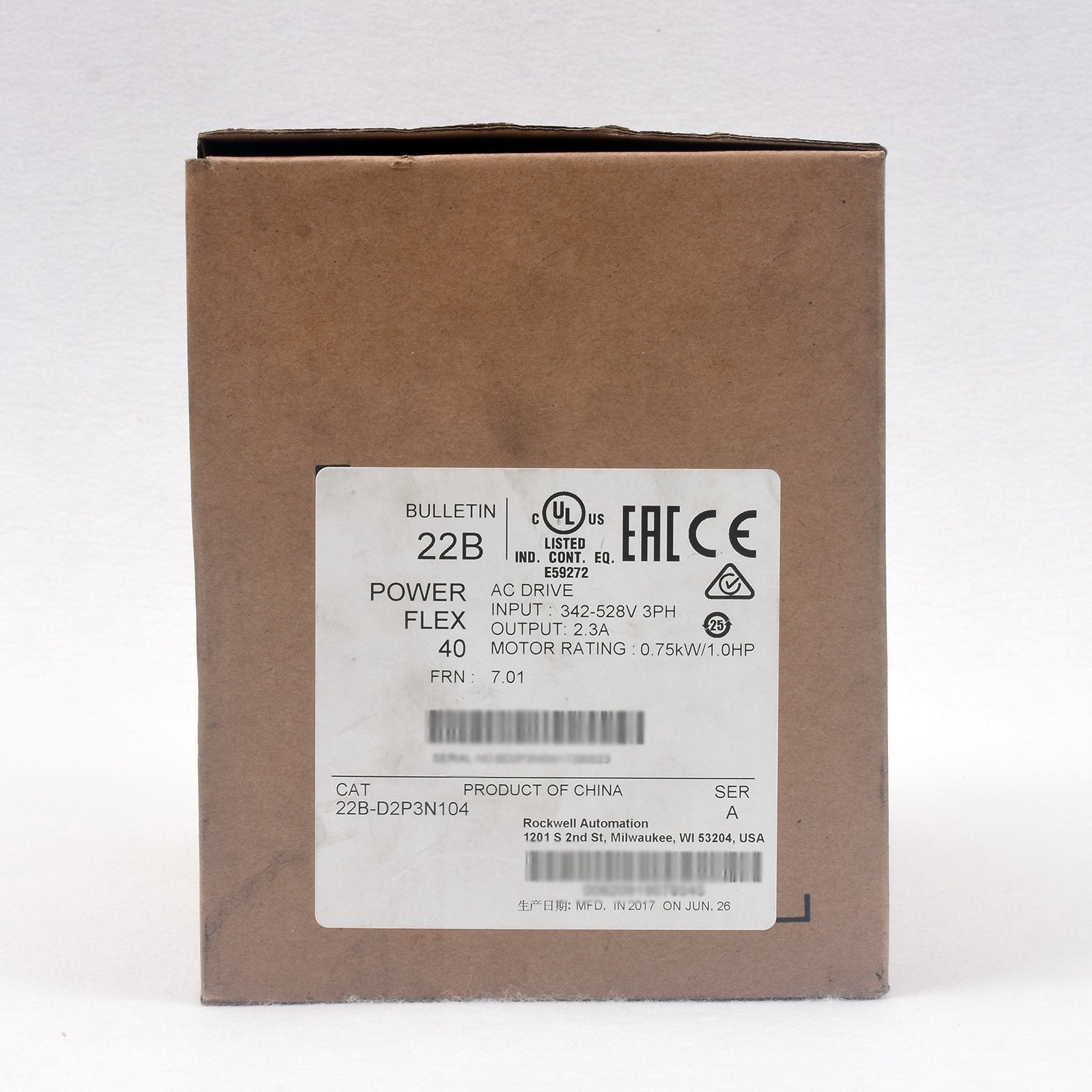 22B-D2P3N104 KOEED 201-500, 80%, Allen-Bradley, import_2020_10_10_031751, Other